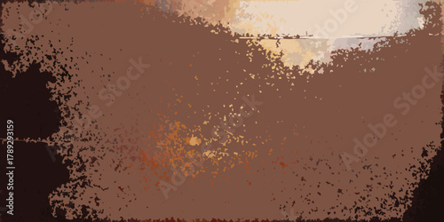 Quadro su tela Abstract textured background with earthy tones and scattered speckles of light a