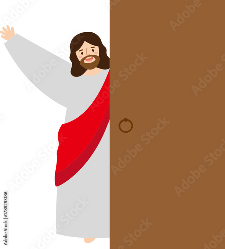 문 밖에 계시는 예수님