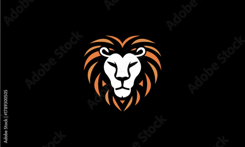 lion head mascot vector
