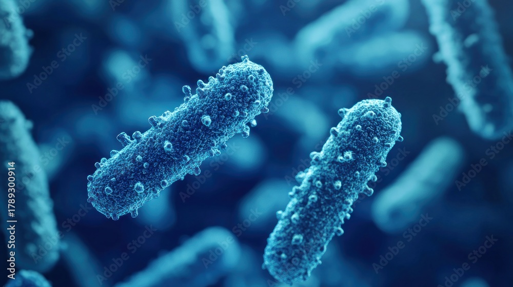 Fototapeta premium Bacteria microorganism closeup