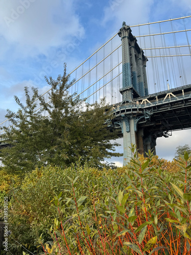 Manhattan Bridge in Brooklyn, New York