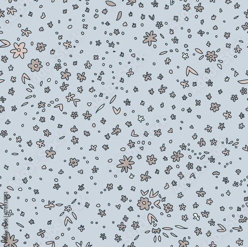 Tiny Powder Blue Ditsy Pattern