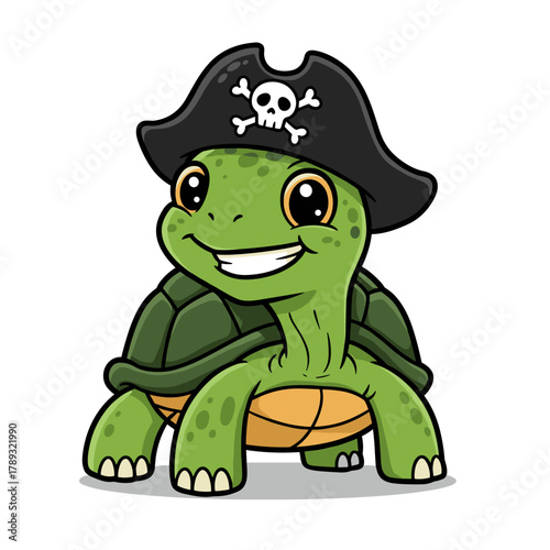 A cute green cartoon frog amphibian character with a funny smile vector illustration for a fun drawing of wildlife animal art
