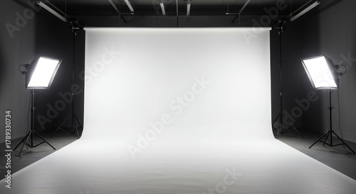 Capturing dynamic energy and motion against an absolutely seamless, bright white infinity cyclorama background ,background ,area ,space