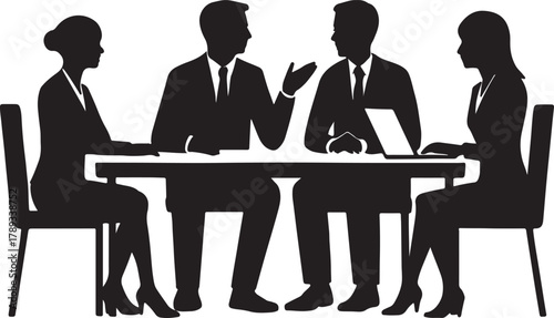 Black people silhouettes