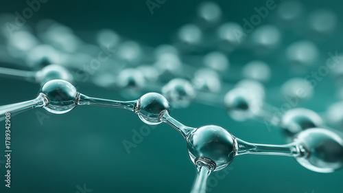 Linked molecular chain illustrating structural chemistry, nanotechnology connections, and the architecture of advanced materials.
