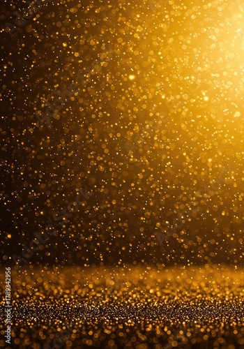 Wallpaper Mural Abstract background with tiny flickering bokeh and sparkling golden particles creating a festive texture backdrop design ,background ,soft ,atmosphere Torontodigital.ca
