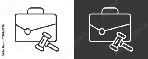 Employment Law Icon Set Vector Collection Isolated In Black And White
