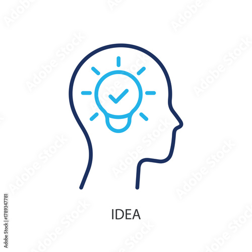 Idea thin line icons. Original vector illustration.