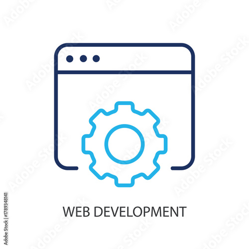 Web development thin line icons. Original vector illustration.