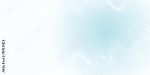 Dot white blue wave pattern screen gradient bright texture background. Abstract technology big data digital background. 3d rendering.