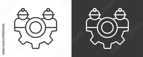 Labor Icon Set Vector Collection Isolated In Black And White