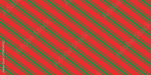 Christmas candy cane striped seamless pattern. Christmas candycane background with red stripes. Caramel diagonal print. Xmas traditional wrapping texture. Vector illustration.vektor lustration
