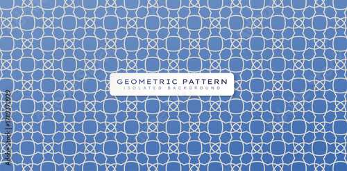 Seamless Geometric Interlocking Line Art on Blue Backgrounds abstract creative concept line draw for web, mobile app, illustration templates, fabric, textile, cover, wrapping papers