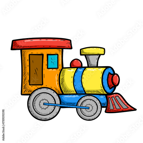 vector illustration of a train