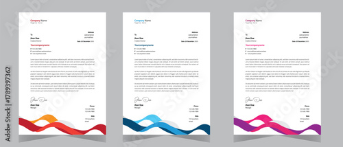 Creative and unique letterhead Design