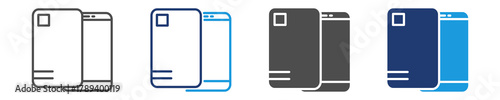 phone case icon set multiple style