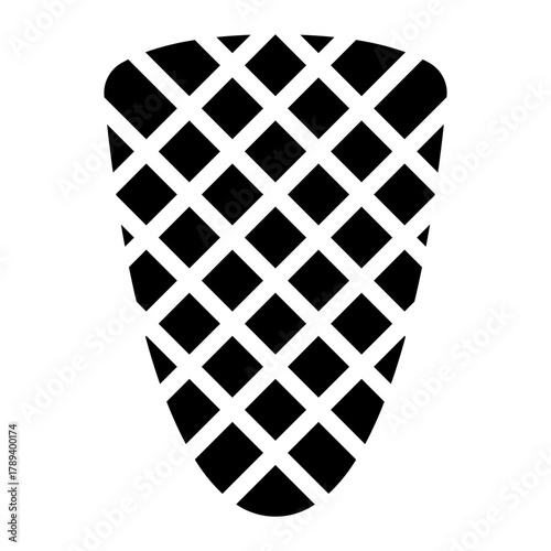 wafer cone glyph icon