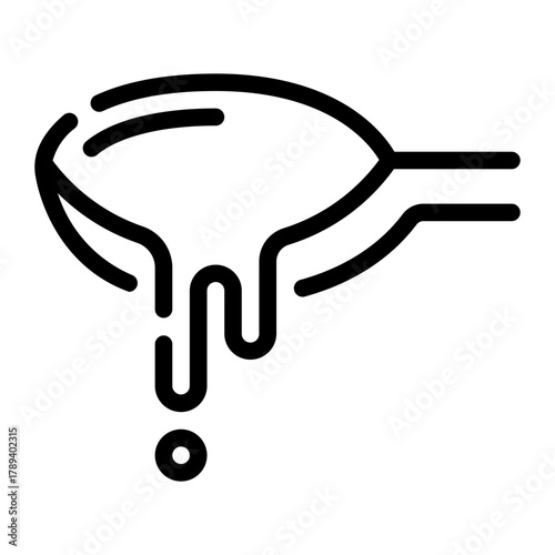 syrup line icon
