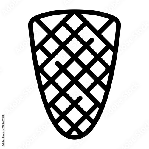 wafer cone line icon