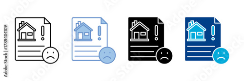 Complaint  Icon Set Multiple Style Collection