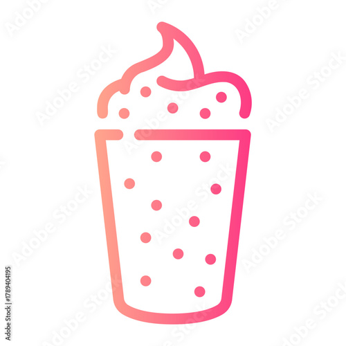 milkshake gradient icon