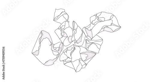 Elegant abstract form with delicate lines and minimalist shapes for modern creative projects now available