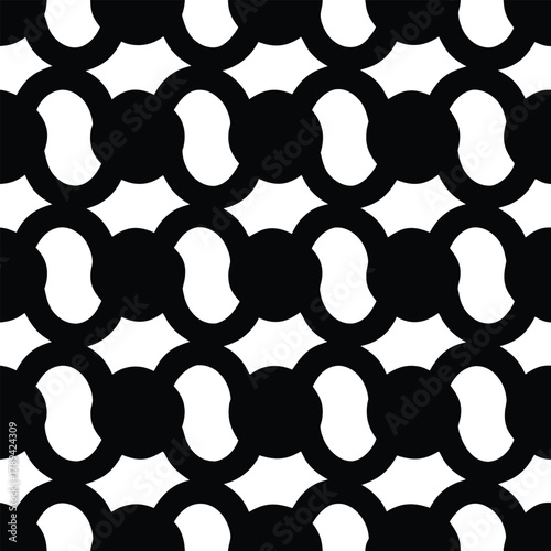 Puzzle Like Lobed Shapes Naturally Interlocking Abstract Seamless Pattern Design  
