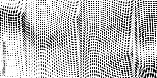 Black-white gradient halftone dots background. Pop art in vector illustration for your creative design