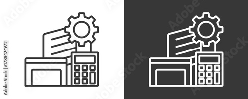Asset Management Icon Set Vector Collection Isolated In Black And White