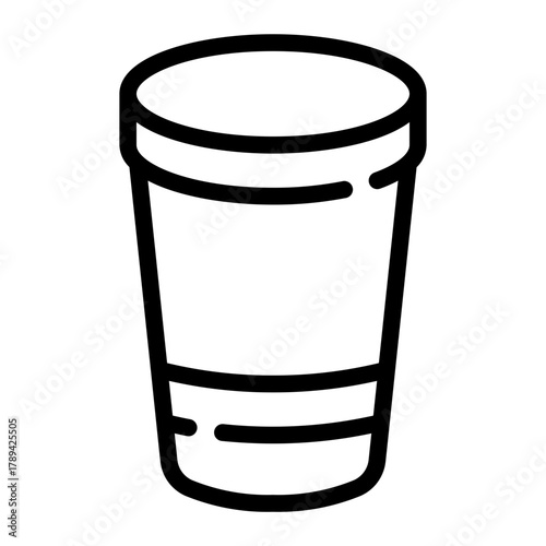 frozen yogurt line icon