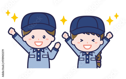 郵便配達員／2人組／男女 03