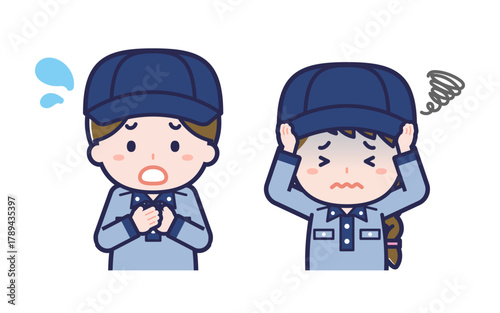 郵便配達員／2人組／男女 06