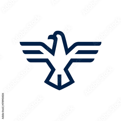 Eagle bold geometric logo icon