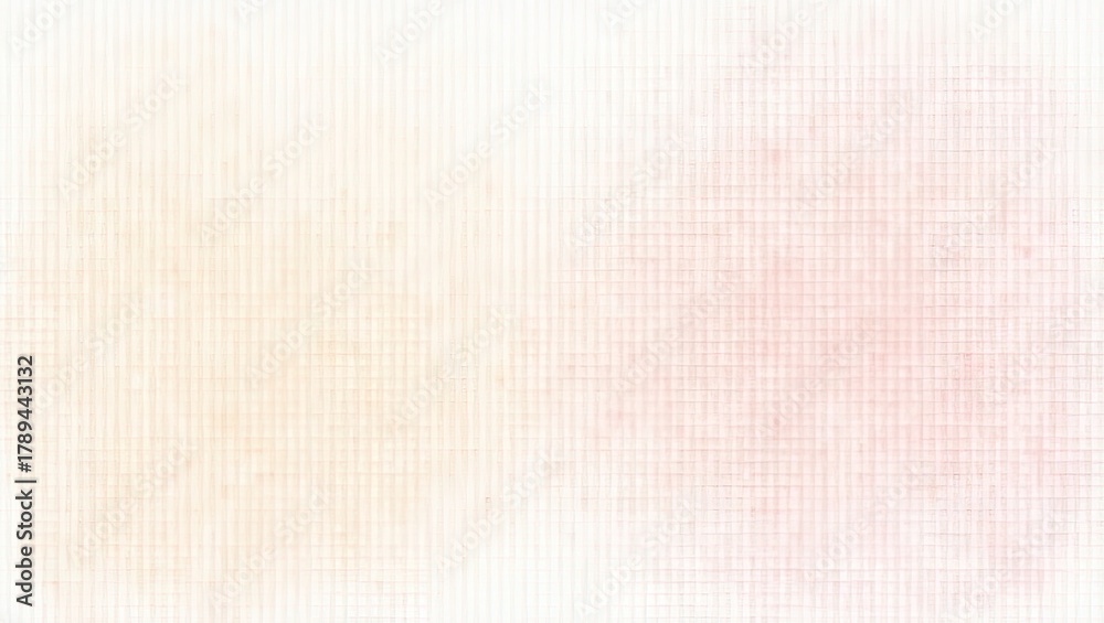 Fototapeta premium Delicate watercolor effect featuring soft peach and beige tones blending with a fine grid pattern.