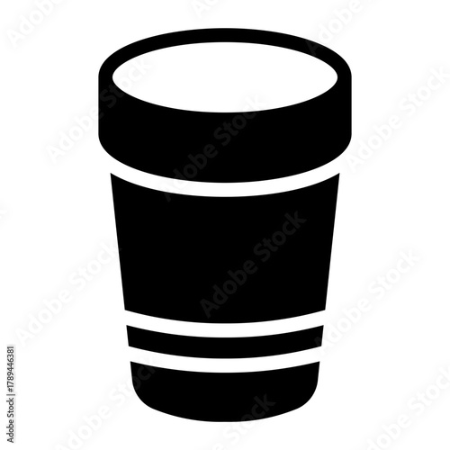 frozen yogurt glyph icon