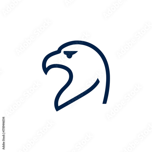 Eagle head outline icon drawing