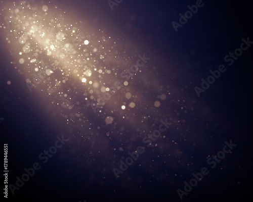 Magical Sunbeam Illuminating Floating Dust Particles in a Dark Room, Creating a Dreamy, Ethereal, and Inspirational Atmosphere with Warm Glowing Light and Soft Bokeh Effects for Artistic Use

