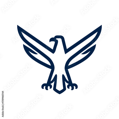 Eagle heraldry insignia open wings