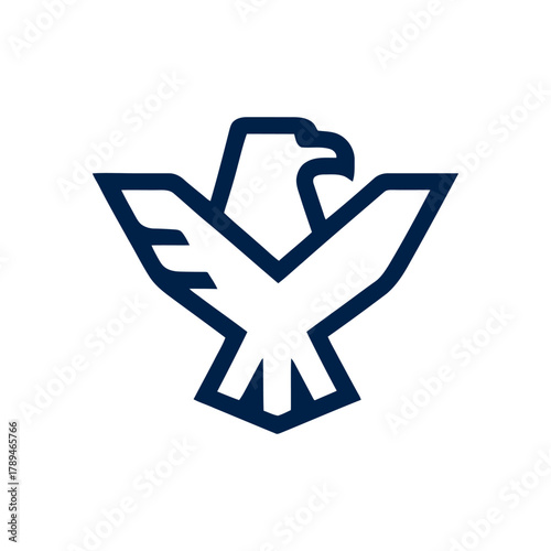 Eagle falcon emblem for logos