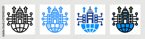 Future World Icon Collection Set Multiple Style