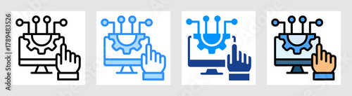 Digitalization Icon Collection Set Multiple Style