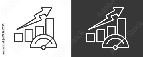 Performance Icon Set Vector Collection Isolated In Black And White
