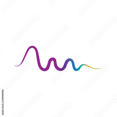 Sound waves vector illustration