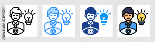 Leadership Vision Icon Collection Set Multiple Style