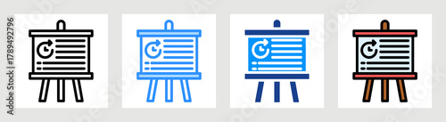 Future Projection Icon Collection Set Multiple Style