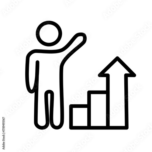 Teamwork and management line icons collection. Vector illustration