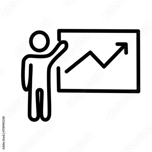 Teamwork and management line icons collection. Vector illustration