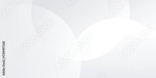 White geometric abstract background overlap layer on bright space with lines effect decoration. Modern graphic design element circles eps10