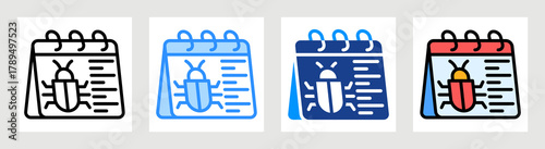 Web Crawler Icon Collection Set Multiple Style